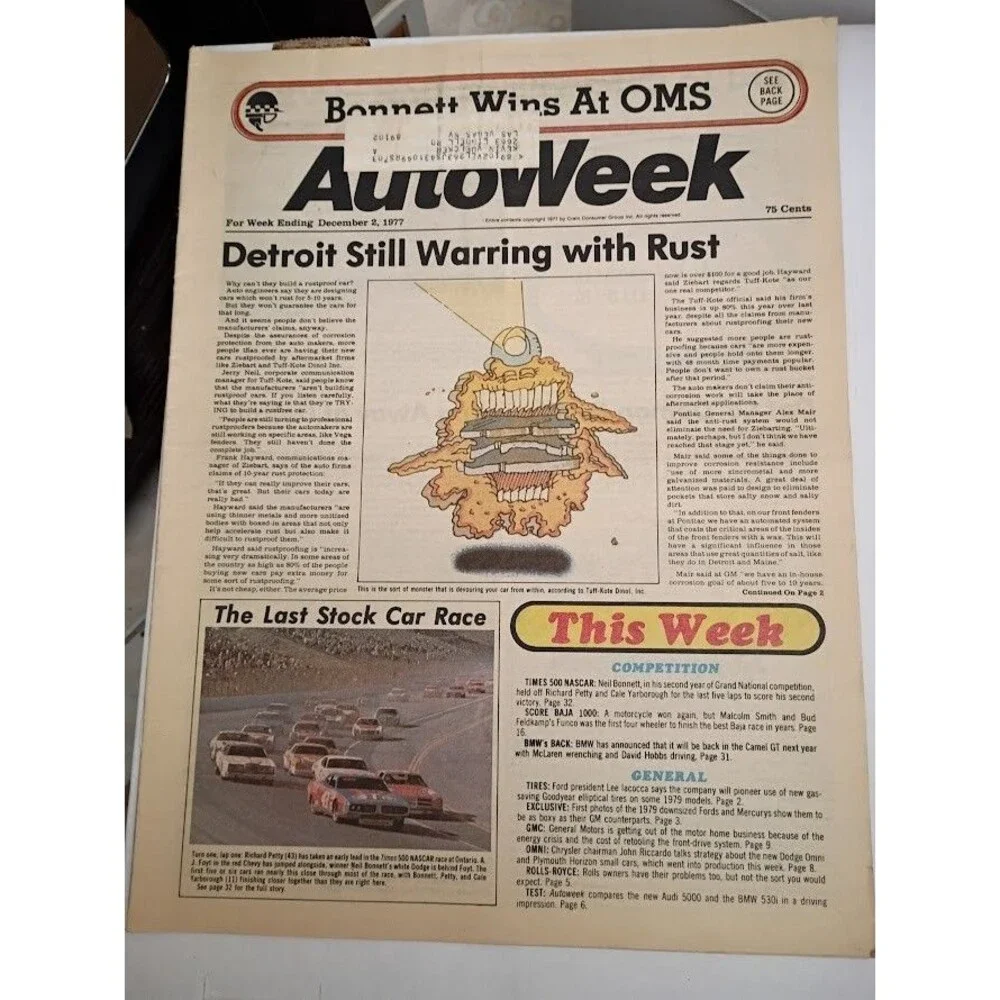 AutoWeek Magazine - December 2, 1977